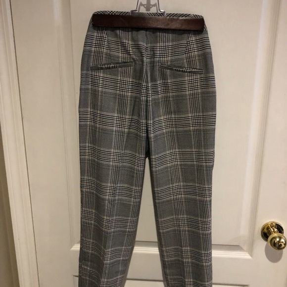H&M Gray Plaid Dress Pants - Picture 3 of 4